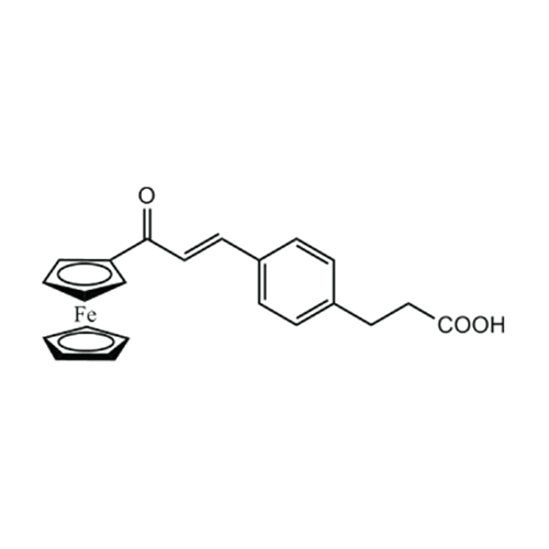 4-(2-Ferrocenoylethenyl)-1-(2-carboxyethyl)benzene