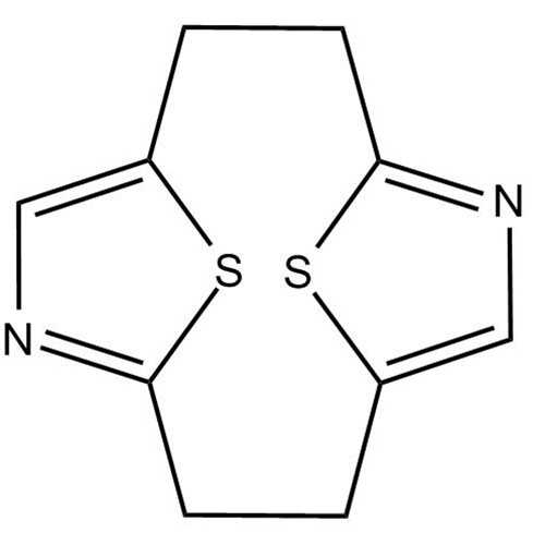 anti-anti-[2.2](2,5)Thiazolophane (13,14-Dithia-5,11- diazatricyclo[8.2.1.1^(4,7)]tetradeca-4,6,10,12-tetraene, anti-anti stereoisomer)