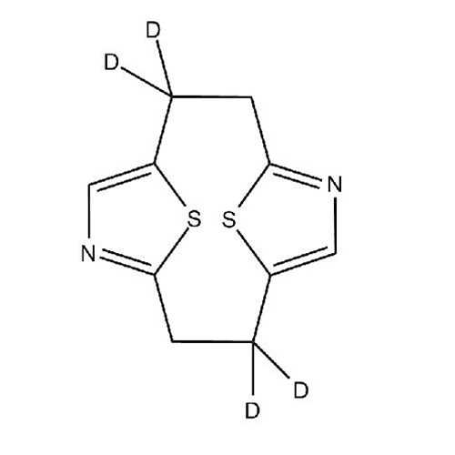 anti-anti-[2.2](2,5)Tetradeuterothiazolophane (13,14-Dithia-5,11-diaza-tricyclo[8.2.1.1^(4,7)]tetradeca-4,6,10,12-tetraene-2,2,8,8-d4, anti-anti stereoisomer)